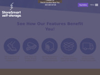 StoreSmart Self-Storage website screenshot