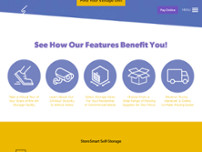 StoreSmart Self-Storage website screenshot