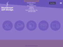 StoreSmart Self-Storage website screenshot