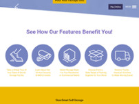 StoreSmart Self-Storage website screenshot