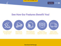 StoreSmart Self-Storage website screenshot