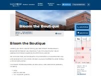 Website Screenshot Bloom the Boutique