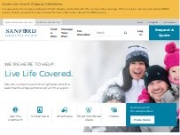 Website Screenshot Sanford Health Plan
