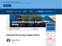 Website Screenshot Sanford Pharmacy Roger Maris