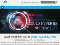 Austin Investigations website screenshot