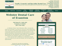 Webster Dental Care of Evanston website screenshot