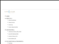 SureVision Eye Centers website screenshot