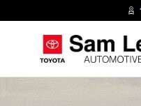 Website Screenshot Sam Leman Toyota Bloomington