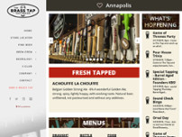 The Brass Tap website screenshot