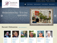 Handler Funeral Home website screenshot