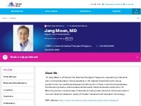Website Screenshot Jang Moon, MD