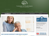 Community Care Healthy Agency website screenshot