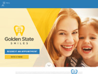 Screenshot for http://www.goldenstatesmiles.com