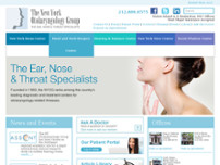 The New York Otolaryngology Group PC website screenshot