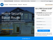 ADT Security Services website screenshot
