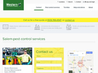 Screenshot for http://www.westernexterminator.com/salem/