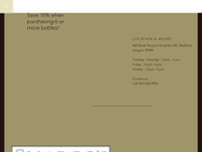 Margo's Wine Shop & Tasting Room website screenshot