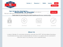 Screenshot for http://www.glendalerxpharmacy.com