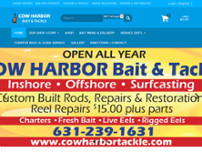 Cow Harbor Bait & Tackle website screenshot