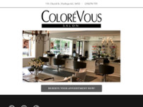 ColoréVous Salon Co. website screenshot