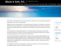 Black & Soli PC CPA website screenshot