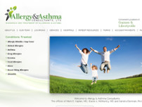 Allergy & Asthma Consultants website screenshot