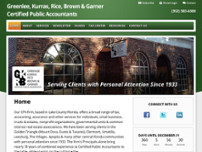 Greenlee Kurras Rice Brown & Garner CPAs website screenshot