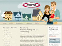 Bismarck Heating & Air Conditioning Inc website screenshot