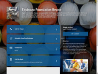 Espinoza Foundation Repair website screenshot
