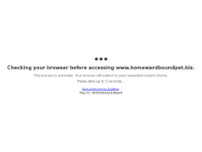 Homeward Bound Pet Crematory & Cemeteries website screenshot
