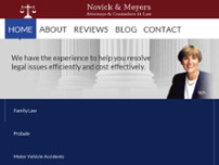 Novick & Meyers Attorneys website screenshot