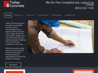 Tolley Concrete & Layout Inc website screenshot