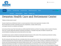 Swanton Health Care & Retirement Center website screenshot