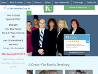 A Center For Family Dentistry - Keith Kelley D.D.S. website screenshot