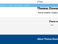 Thomas Dawes - TIAA Financial Consultant website screenshot