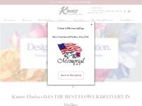 Website Screenshot K'nees Florists & Gifts