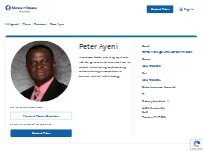 Website Screenshot Peter Ayeni - Mutual of Omaha