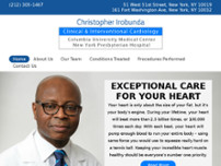 Dr. Christopher Irobunda MD website screenshot