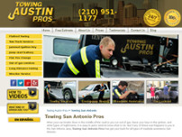 Towing San Antonio Pros website screenshot