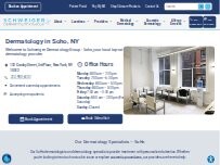 Website Screenshot Schweiger Dermatology Group - SoHo
