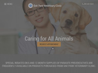 Screenshot for http://www.oakparkvetclinic.com