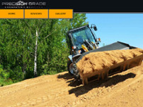 Screenshot for http://www.precisiongradeexcavating.com/