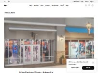 Website Screenshot Nike Factory Store - Asheville