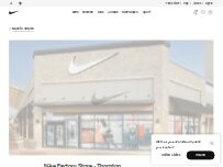 Website Screenshot Nike Factory Store - Thornton