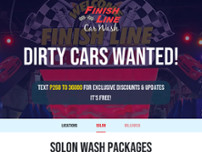 Screenshot for https://finishlinecarwash.biz/