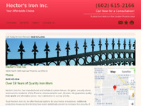 Hector's Iron Inc. website screenshot