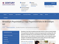Screenshot for https://www.centurymedicaldental.com/specialties/psychiatrist/
