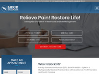 BackFit Health + Spine website screenshot