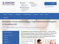 Screenshot for https://www.centurymedicaldental.com/specialties/gastroenterologist/