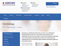 Brooklyn Cardiologists website screenshot